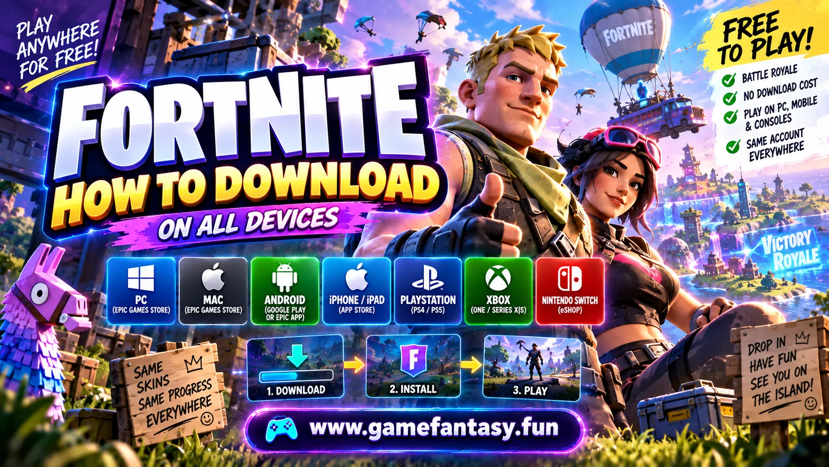 How to Download Fortnite for Free on PC, Mobile and Console